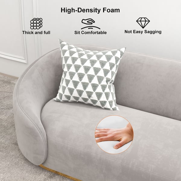 Dimensioni personalizzabili Modern Design Style Divano di velluto Set con copertura di tappezzeria sezionale 2