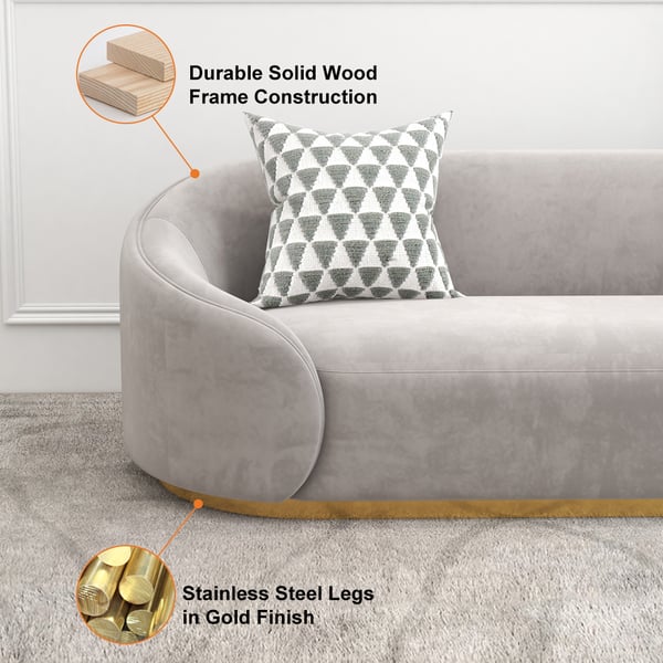 Dimensioni personalizzabili Modern Design Style Divano di velluto Set con copertura di tappezzeria sezionale 1