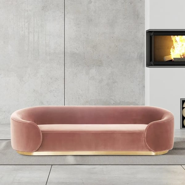 Dimensioni personalizzabili Modern Design Style Divano di velluto Set con copertura di tappezzeria sezionale 4