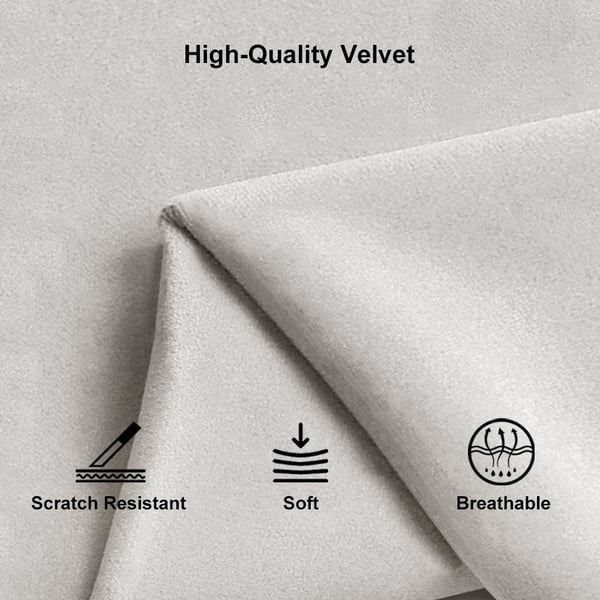 Dimensioni personalizzabili Modern Design Style Divano di velluto Set con copertura di tappezzeria sezionale 3