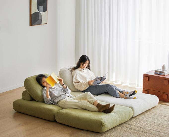 Divano divano divano letto tatami con tessuto di velluto 9