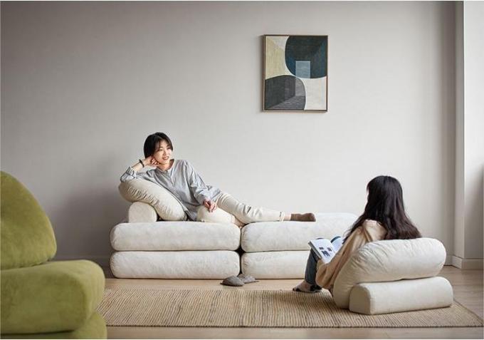 Divano divano divano letto tatami con tessuto di velluto 10