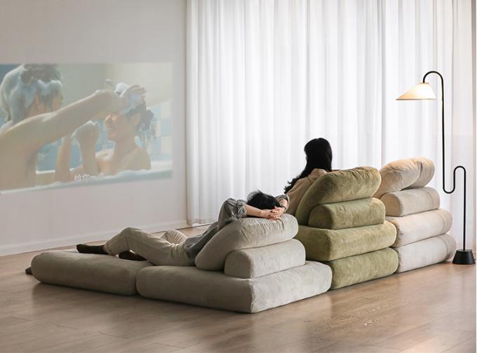 Divano divano divano letto tatami con tessuto di velluto 11