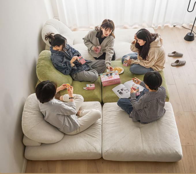 Divano divano divano letto tatami con tessuto di velluto 12