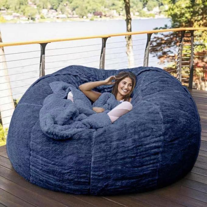 Sedile da salotto da 7 piedi di larghezza, con sacchetto di fagioli gigante. 11