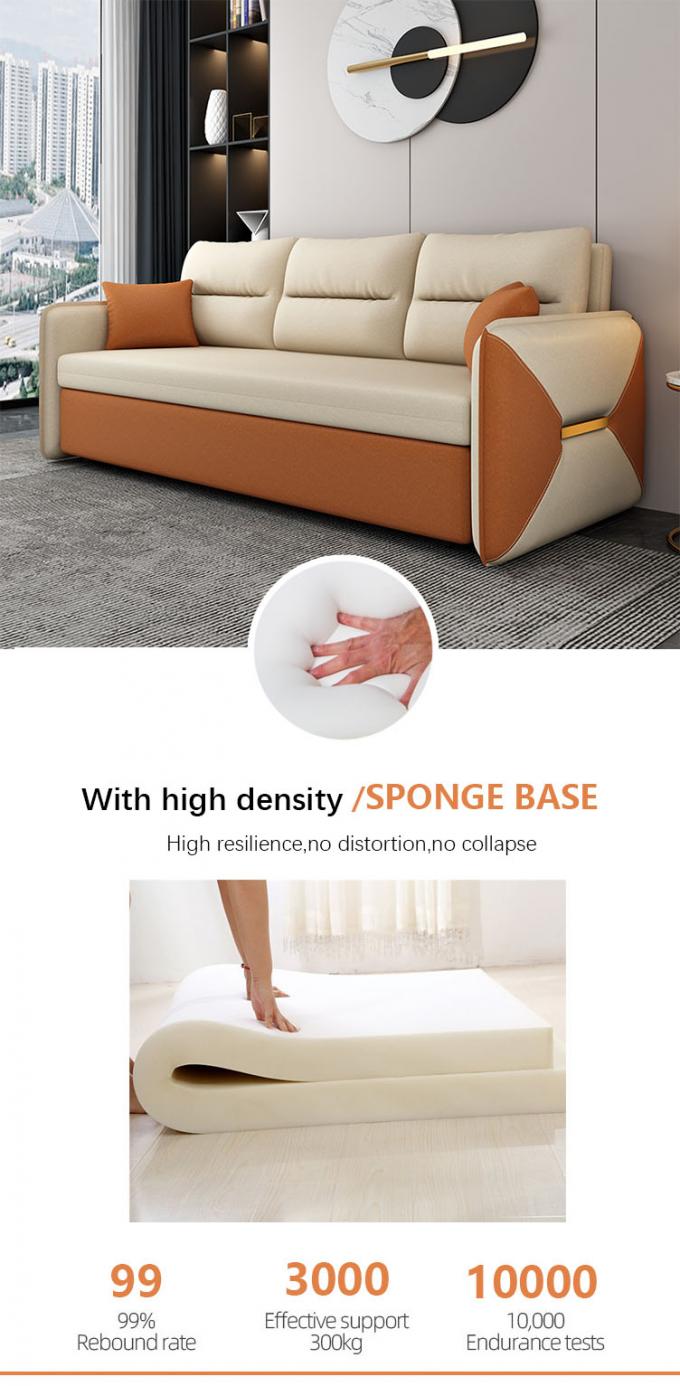 Arredamento del soggiorno Divano cableabile Letto Loveseat Sleeper Copertura in tessuto 3