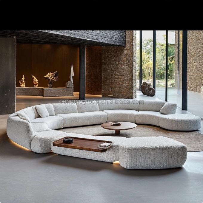 Divano minimalista per soggiorno, design italiano per relax e comfort nel tempo libero 1