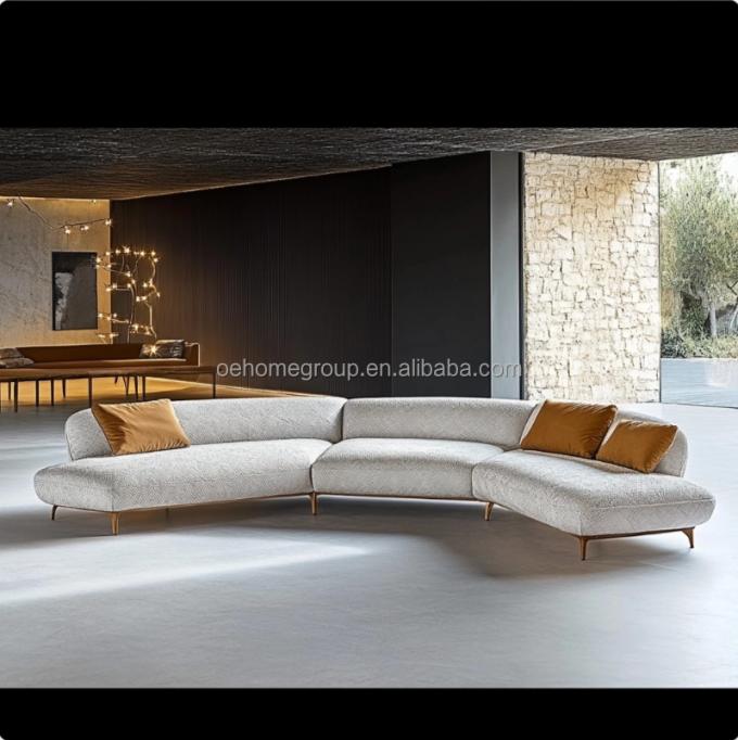 Divano minimalista per soggiorno, design italiano per relax e comfort nel tempo libero 2
