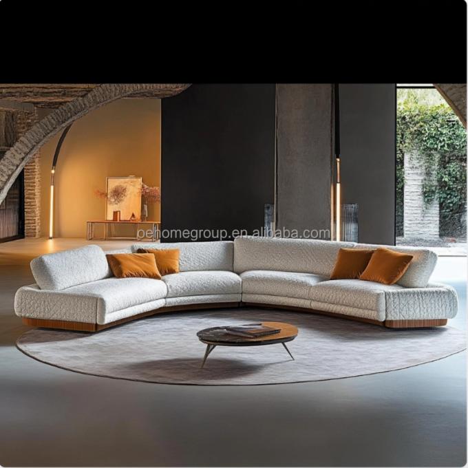 Divano minimalista per soggiorno, design italiano per relax e comfort nel tempo libero 3