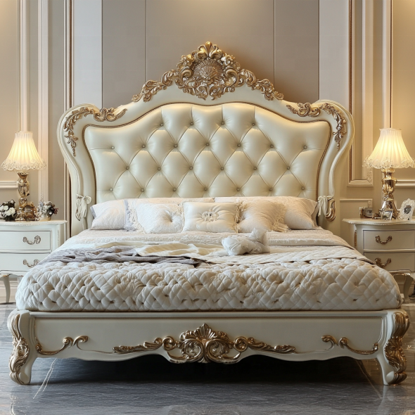 Mobili per camera da letto per la casa, design moderno, letti matrimoniali king size di lusso con dimensioni personalizzate 2