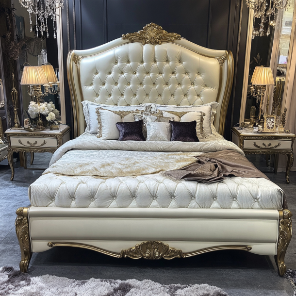 Mobili per camera da letto per la casa, design moderno, letti matrimoniali king size di lusso con dimensioni personalizzate 4