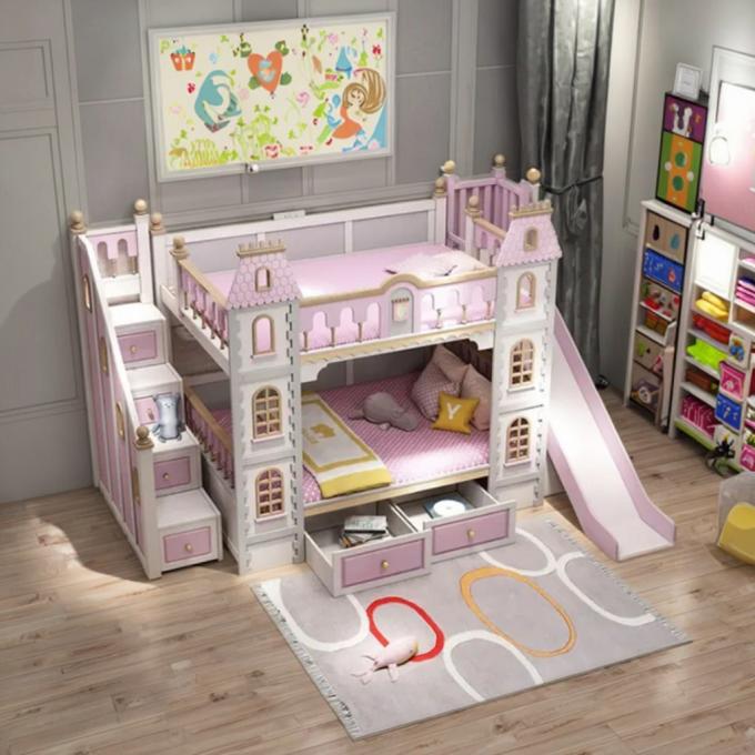 Mobili da letto blu da non perdere legno massello e MDF Letto a tappeto per ragazzi in blu 2