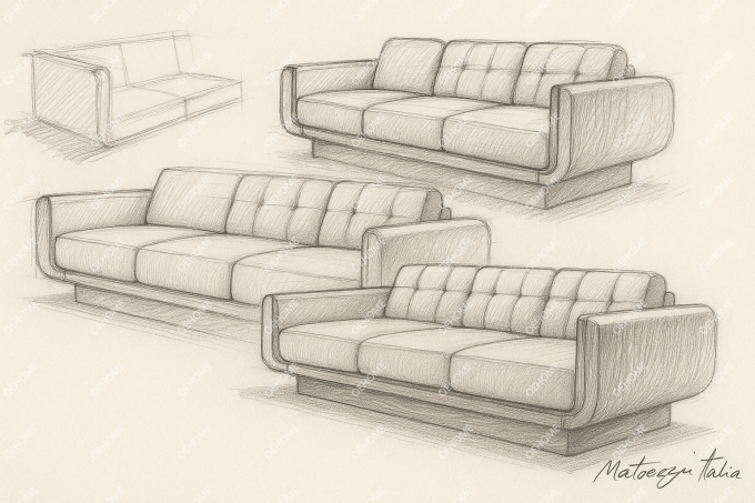 Divano Chesterfield in stile europeo minimalista per soggiorno, moderno, con gambe in legno bianco, set con colore personalizzato e design di lusso 1