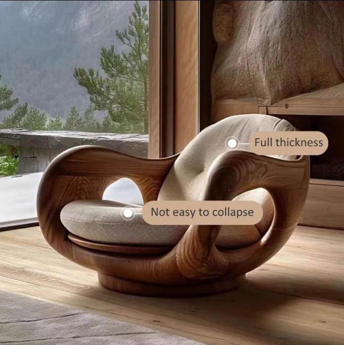 Poltrona Divano Singola in Legno Massello in Stile Italiano Reclinabile Tipo 1 Design Creativo Cabina di Prima Classe Trasformabile 2