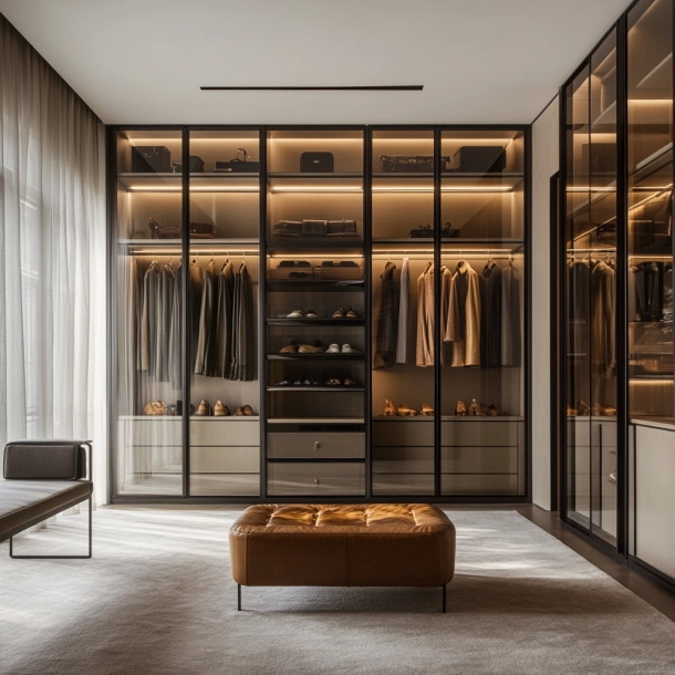 Armadio in legno estensibile per l'arredamento della camera da letto moderna a Foshan 0