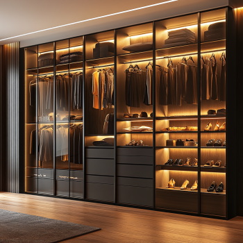 Armadio in legno estensibile per l'arredamento della camera da letto moderna a Foshan 3