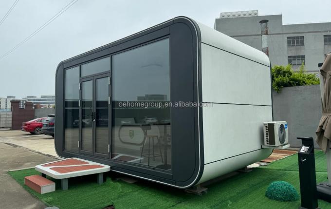 Casa prefabbricata Hotel di lusso Villa modulare 2 camere Case prefabbricate Edificio prefabbricato Capsula spaziale Cabine prefabbricate 20