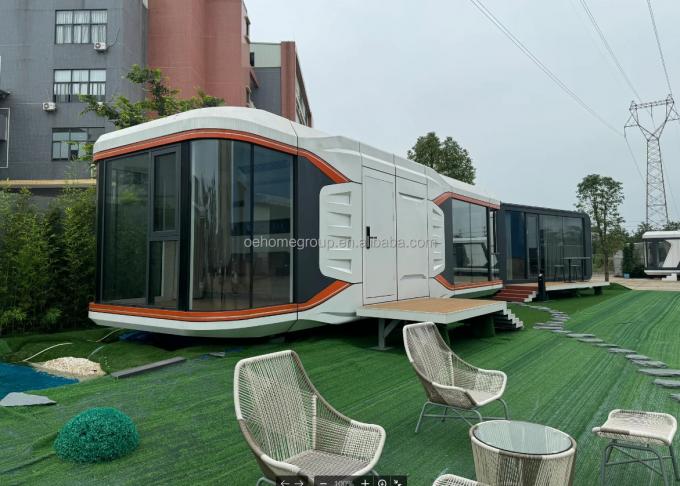 Casa prefabbricata Hotel di lusso Villa modulare 2 camere Case prefabbricate Edificio prefabbricato Capsula spaziale Cabine prefabbricate 22
