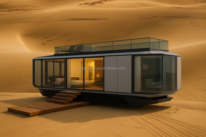 Durabile con vari Prefabbricato Container House Piccola portabile Casa Piccola Modulare Casa Campeggio Hotel Capsula Spaziale 2