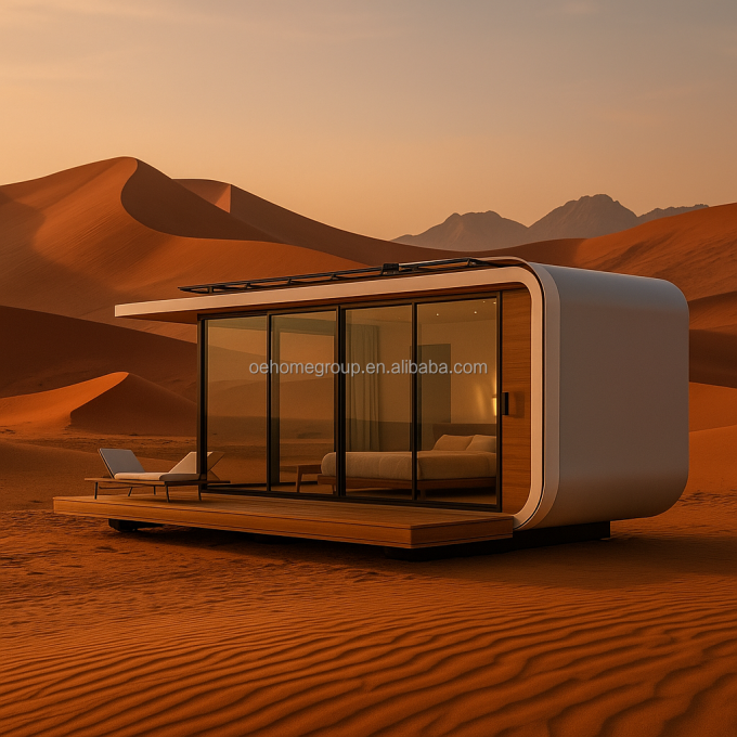 Durabile con vari Prefabbricato Container House Piccola portabile Casa Piccola Modulare Casa Campeggio Hotel Capsula Spaziale 5