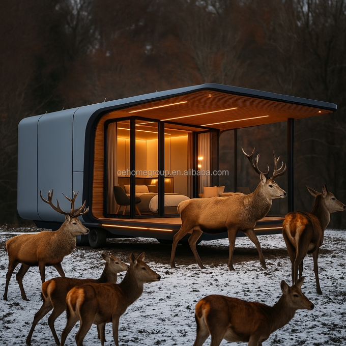 Casa container moderna di lusso da 20 piedi, piccola struttura prefabbricata in acciaio residenziale per hotel, ville e appartamenti 7