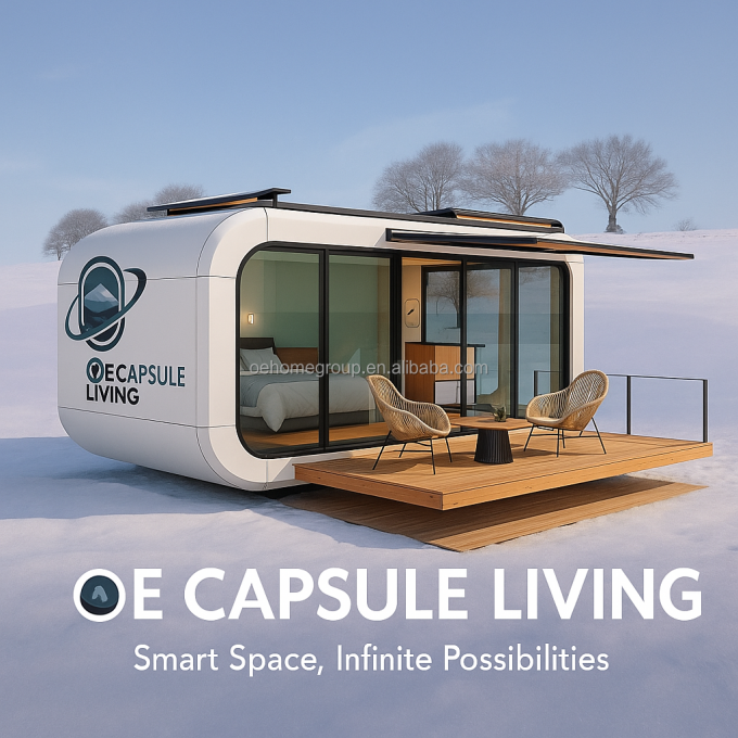 Sistema intelligente all'aperto Campeggio Cabina Casa Casa mobile Spazio domestico Camera prefabbricata Capsula spaziale 7