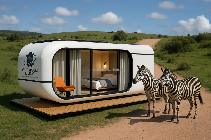 Casa container moderna di lusso da 20 piedi, piccola struttura prefabbricata in acciaio residenziale per hotel, ville e appartamenti 2