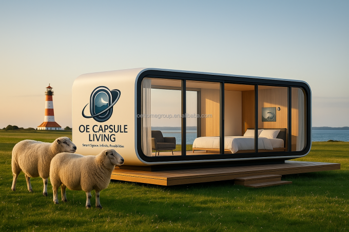 Casa container moderna di lusso da 20 piedi, piccola struttura prefabbricata in acciaio residenziale per hotel, ville e appartamenti 4