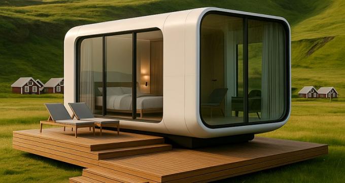 Cabina staccabile Parchi Casa mobile giardino con tetto Cabina portabile per il giardino 9