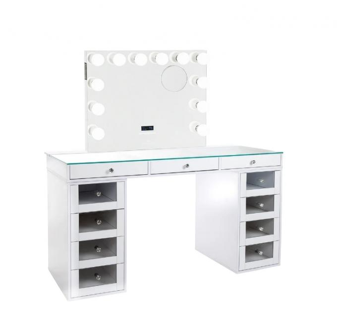 Tavolo da spogliatoio Specchio Maquillatore Tavolo Moderno Camera da letto Stoccaggio Maquillatore Tavolo Vanità 14