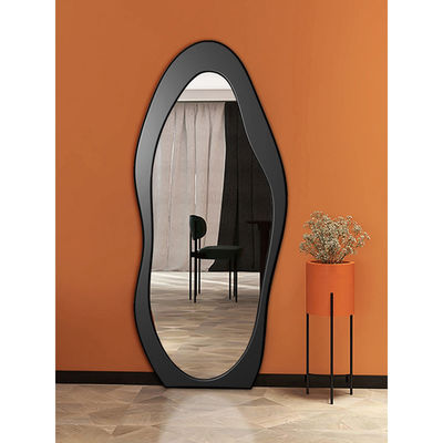 Piano in piedi grande arco illuminato Specchio a lunghezza corporea con luci a LED in argento