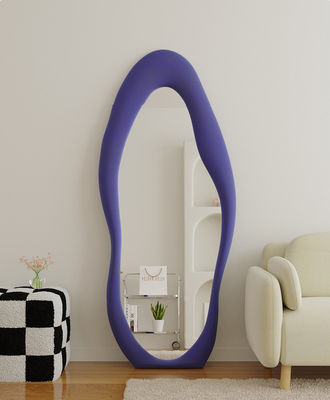 Corpo decorativo Specchio curvo di lunghezza completa Specchio a pavimento ad arco sovradimensionato