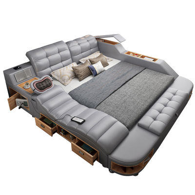 ISO9001 Piattaforma King Queen Size Cornice Letto Mobili per camere da letto multifunzionali