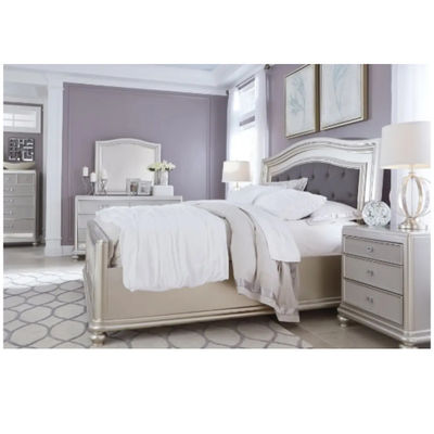 MDF Letto a piattaforma metallica 5 pezzi Set da letto Queen King Size