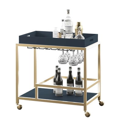 Vini di ottone Bar Bar Bar Cart Ristorante Servizio Trolley personalizzato