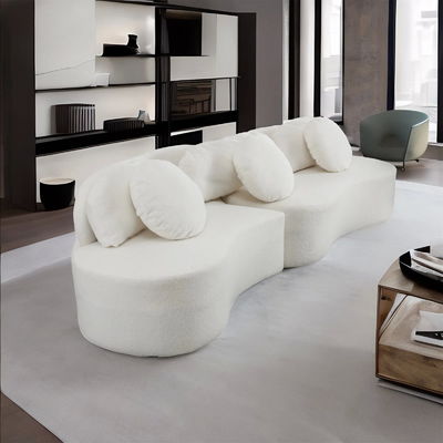 Divano in tessuto di fascia su misura Divano in tessuto bianco Divano per la casa di lusso