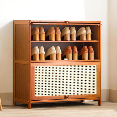 Organizzatore di scaffalature di scarpe in legno moderno 5 livello