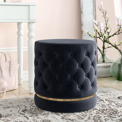 Poltrone di plastica di legno rotondo Ottomano Poltrone Poltrone Pouf