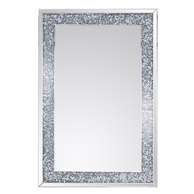 24 pollici rettangolare appeso a tutta lunghezza specchio bagno con backboard MDF