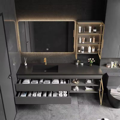 Dispositivo per il bagno galleggiante, vano, bagno e lavandino, montato a parete