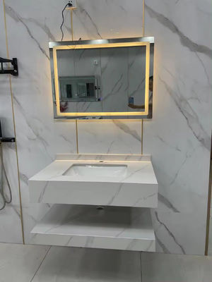 Shallow LED Mirror Wardrobe Vanity Unit 500mm High End