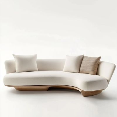 Materiale di riempimento in schiuma Divano in tessuto per soggiorno di lusso Divano componibile in velluto per hotel e design finale