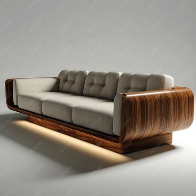 Divano Chesterfield in stile europeo minimalista per soggiorno, moderno, con gambe in legno bianco, set con colore personalizzato e design di lusso