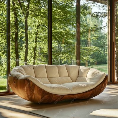 Divano moderno personalizzabile con semplice salotto di arte gambe in legno e angolo per creare un'atmosfera rilassante