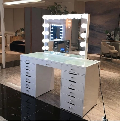 Specchio Trucco con Luci Specchio Cosmetico con 15 Lampadine LED Dimmerabili