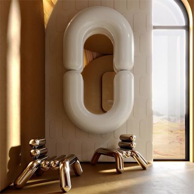 Bagno ovale Led Parete Specchio di lunghezza piena Speglio appeso Vanità Alto Specchio