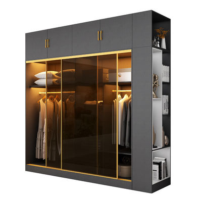 Modern Wooden Cabinet Sliding Door Bedroom Closet Wardrobe with E1 Manufactured Wood (Cabinetto in legno moderno con porta scorrevole, camera da letto, armadio con armadio in legno)