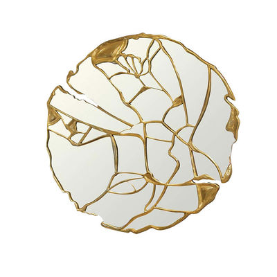 Specchio in ottone spazzolato a tutta lunghezza Decorativo