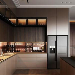 Apparecchi da cucina acrilici mobili in legno MDF massello