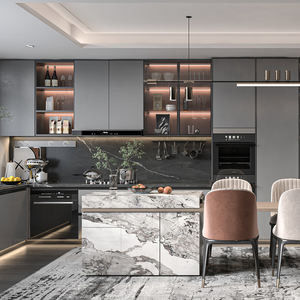 Arredamento per pareti modulare in legno massello Arredamento per cucina modulare Arredamento per dispensa Lacca Finitura